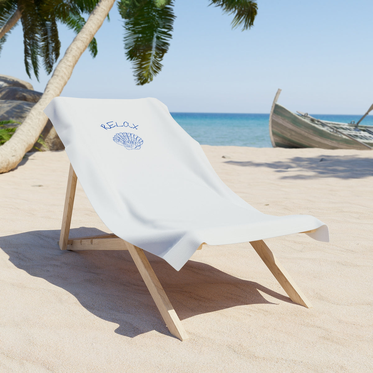 Relax Seashell Beach Towel